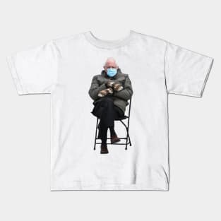 Bernie Sanders Mittens Inauguration Meme Kids T-Shirt